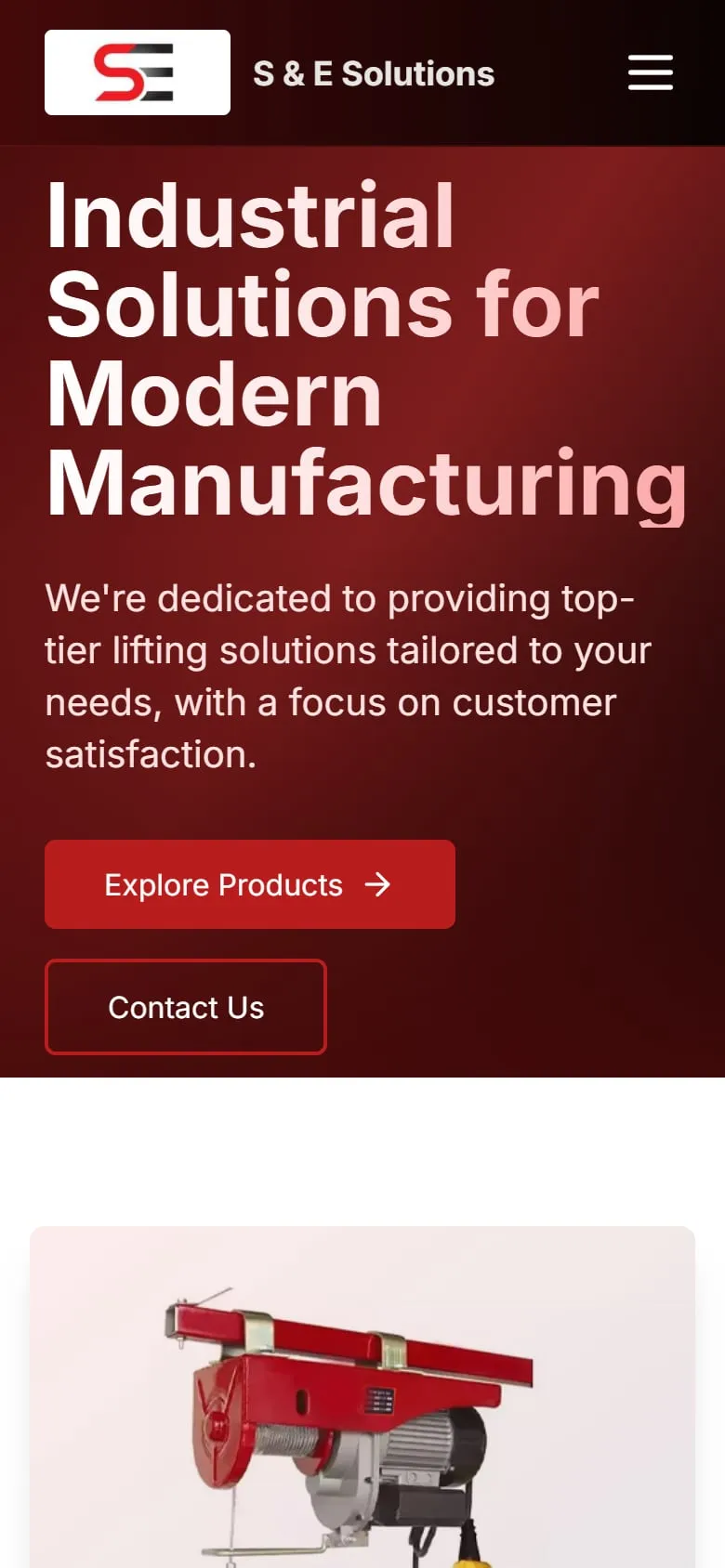 sesolutions.in on a mobile screen